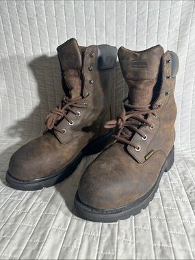 Wolverine Men's McKay Waterproof Steel Toe work boots with "METGUARD”